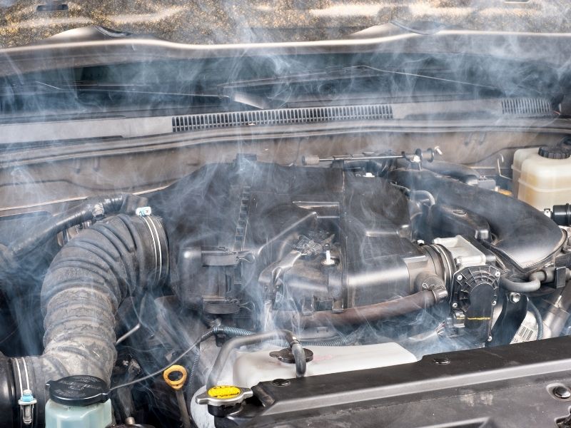 overheats on the road